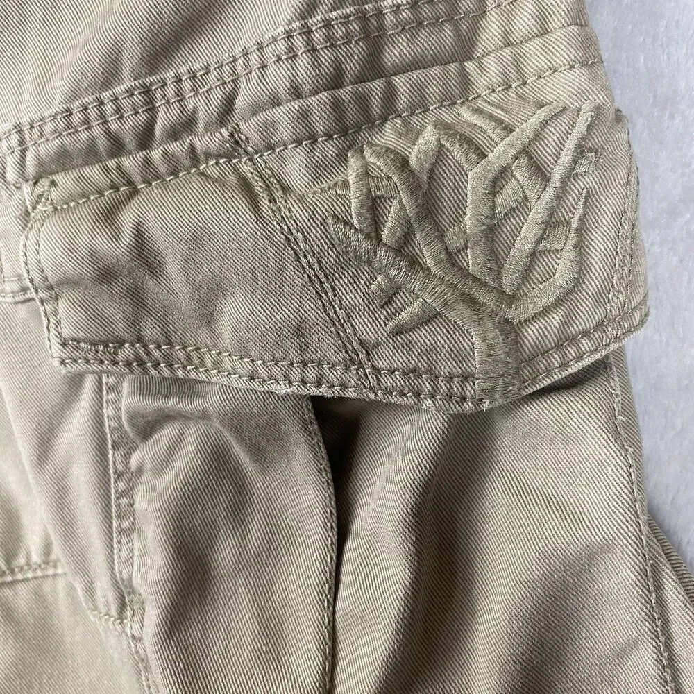Timberland Cargo Shorts Mens 36 Khaki 100% Cotton Pockets Utility Outdoor Hiking